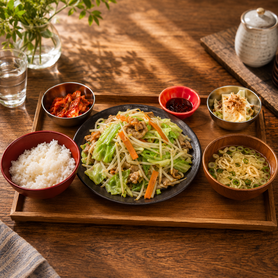 肉野菜炒め定食