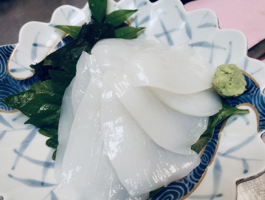 紋甲イカのお刺身