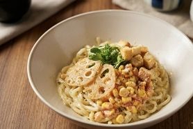 ✨シェフ極みの一杯🌽極旨コーンポタージュの冷製まぜそば 🌽