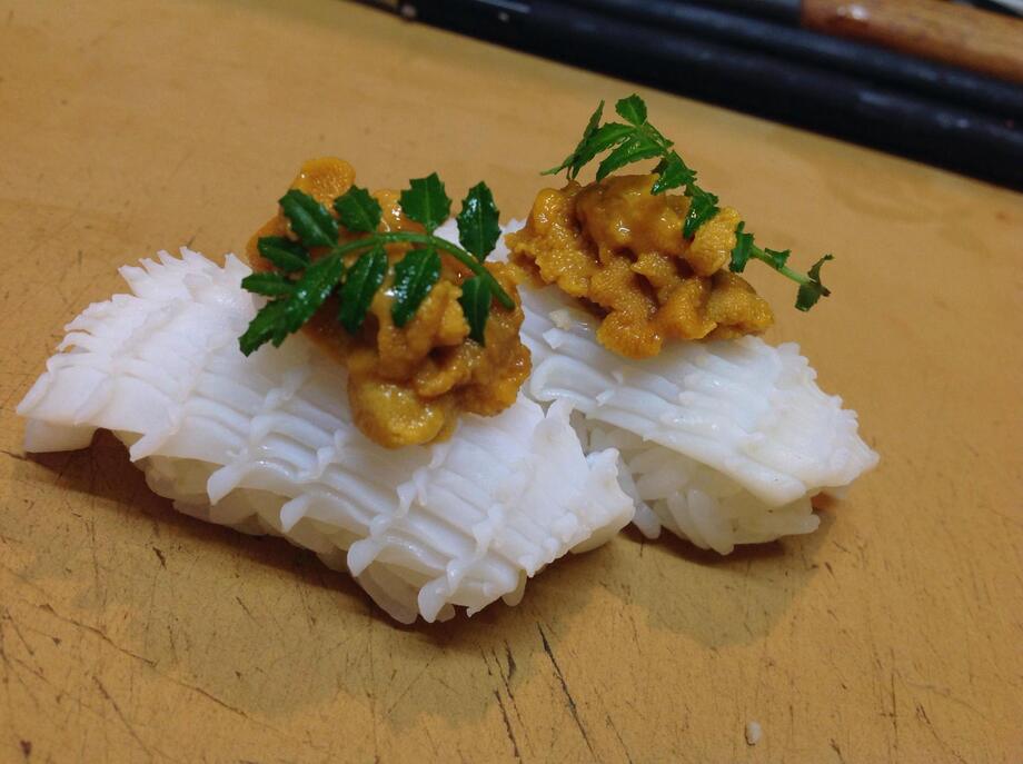 雲丹烏賊の握り