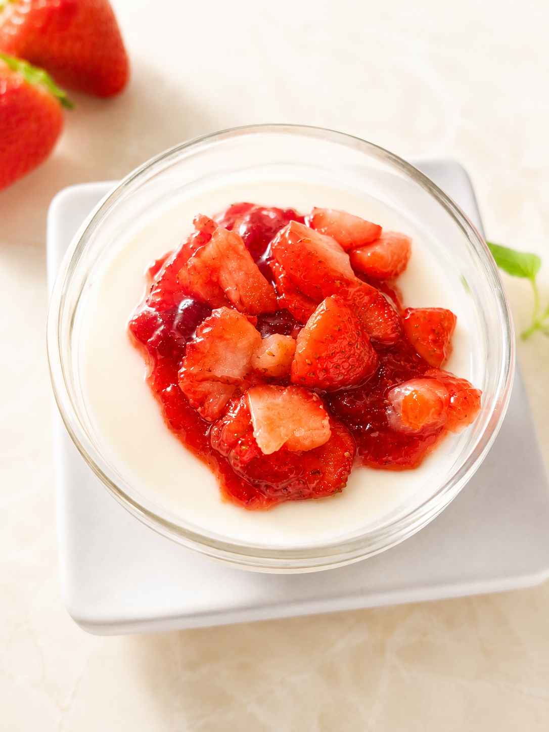 自家製ごろっと🍓苺豆花