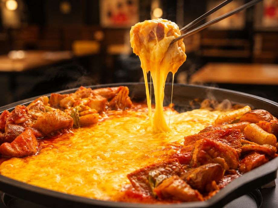 辛ウマ♪【3時間飲み放題付】鉄板チーズタッカルビ＆揚げ物食べ放題 全19品 4,980円→3480円(税込)