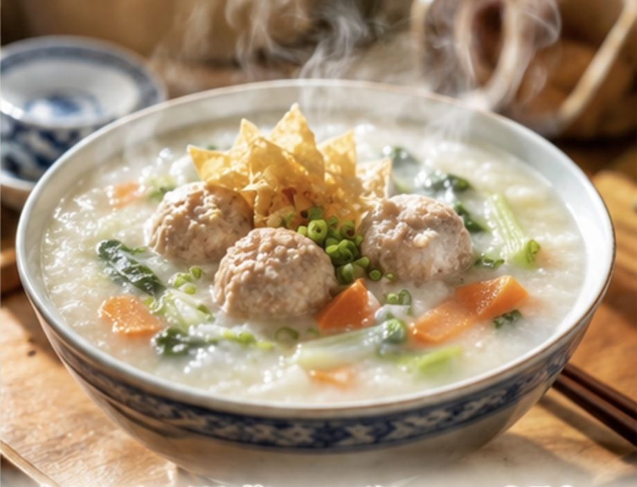 肉団子入り野菜粥