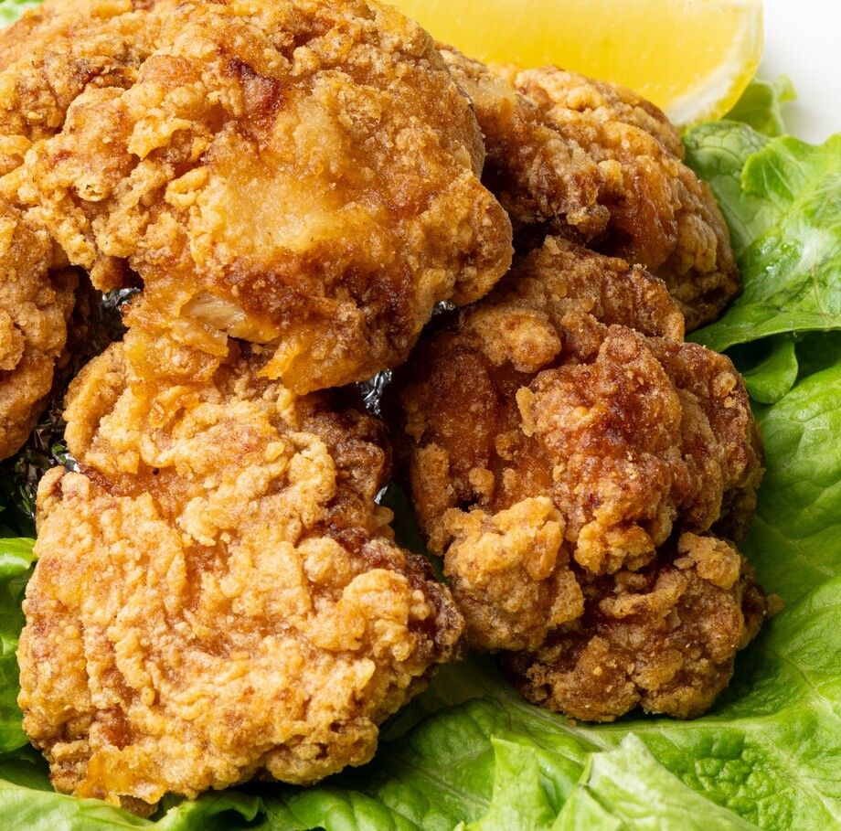 こだわり！若鶏のから揚げプレート（玄米・サラダ・スープ付き）