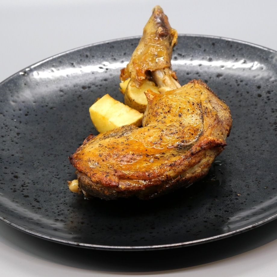 信玄鶏モモ肉のコンフィ