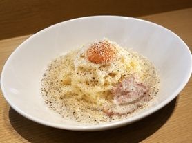 3種のチーズとベーコンのカルボナーラ　￼ 