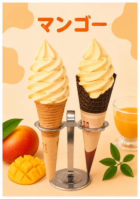 【朝ソフト】そふとくり～む（マンゴー）🉐150円お得!!!