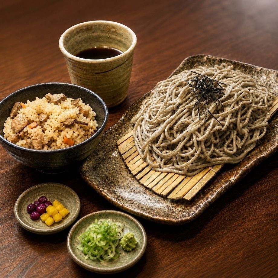 【平日14時まで】ざるそば定食（950）