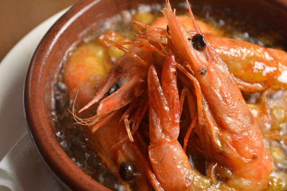 天使エビのアヒージョ