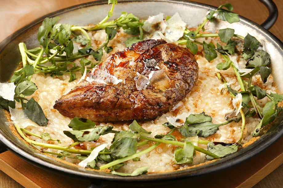 鴨のフォアグラパエリア