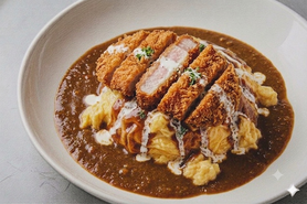 オムカツカレー