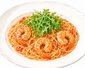 プリプリえびの🦐トマトクリームパスタ