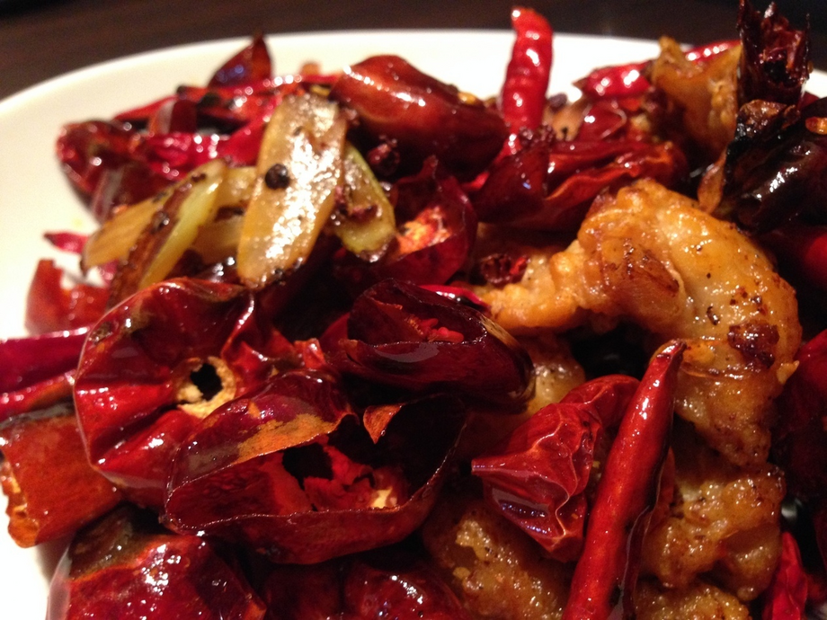 四川風・鶏の唐辛子炒め(辣子鶏)