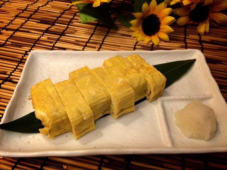 ■地鶏のだしを使った「猿や」の卵焼き