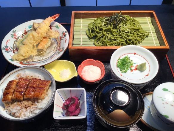 ミニうな丼と茶そばのセット　　（季節のセットメニュー）　夏季