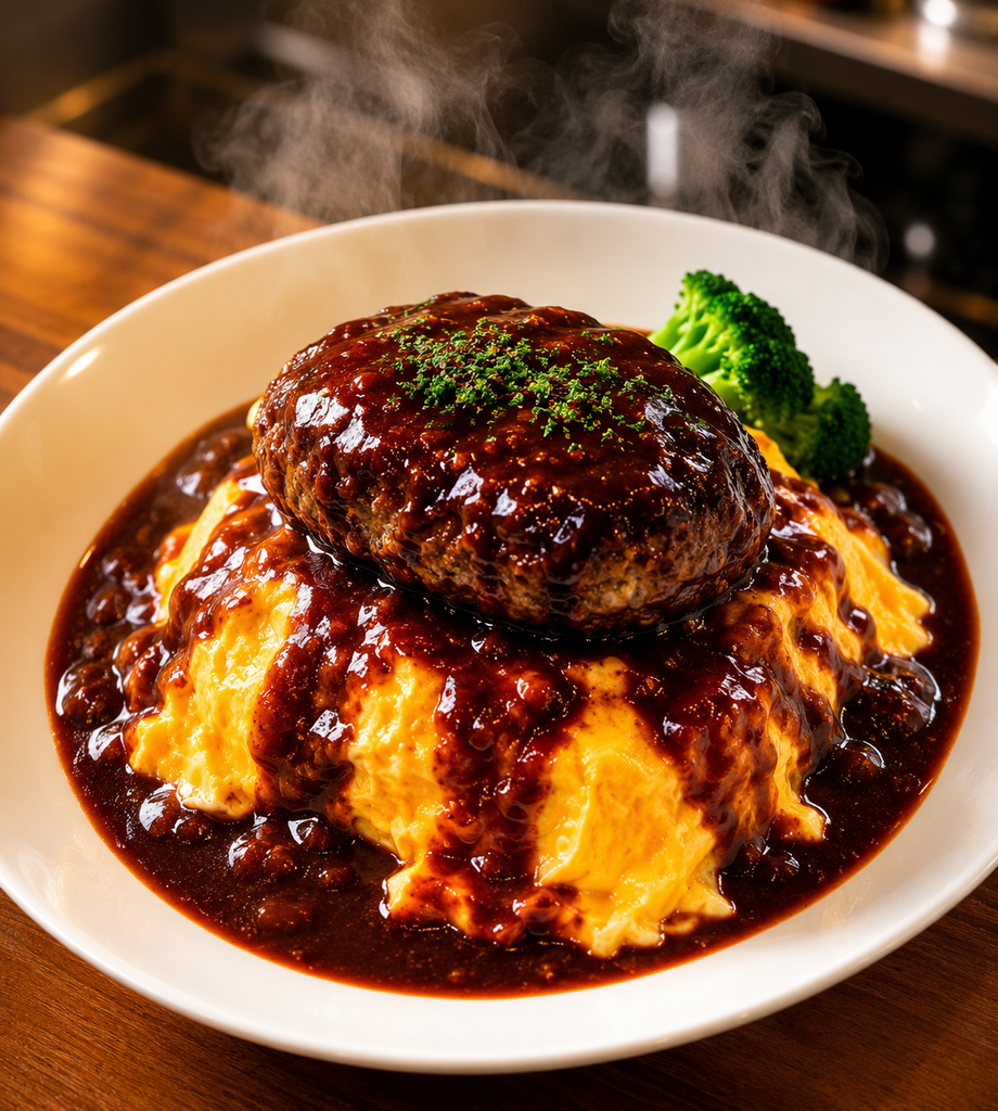 デミグラスハンバーグオムライス（1690）