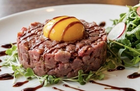 松阪牛のタルタル〜バルサミコ醤油とわさび〜 