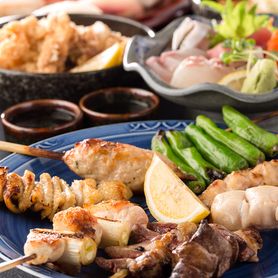 2.5H飲み放題+料理8品『焼き鳥コース』6000円⇒4500円