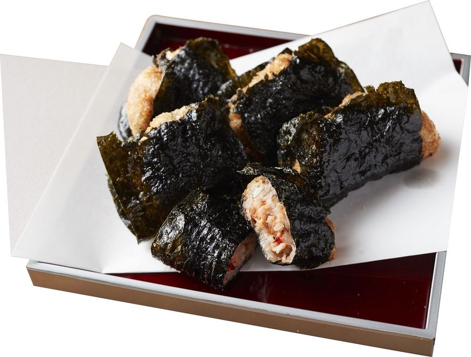 荒井好夫さんの自然薯と桜海老の磯辺揚げ