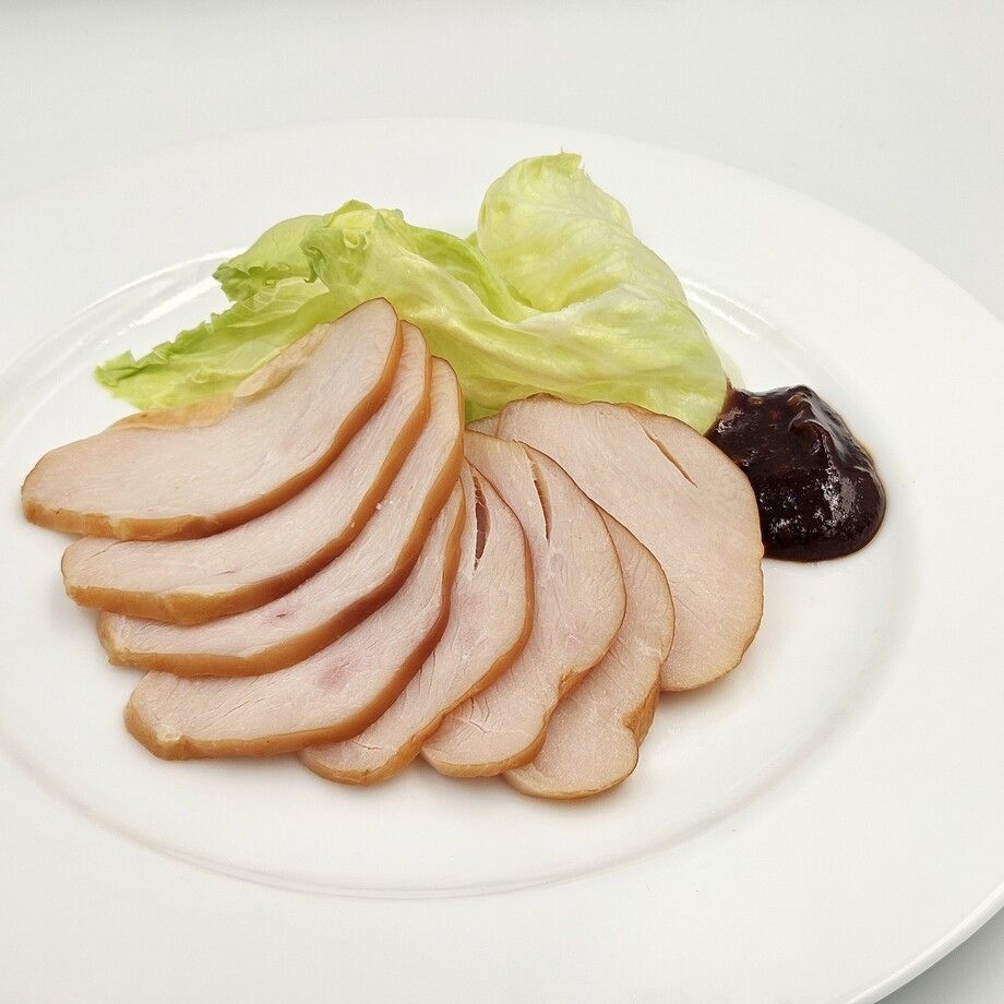 華味鶏の燻製 自家製辛味噌添え