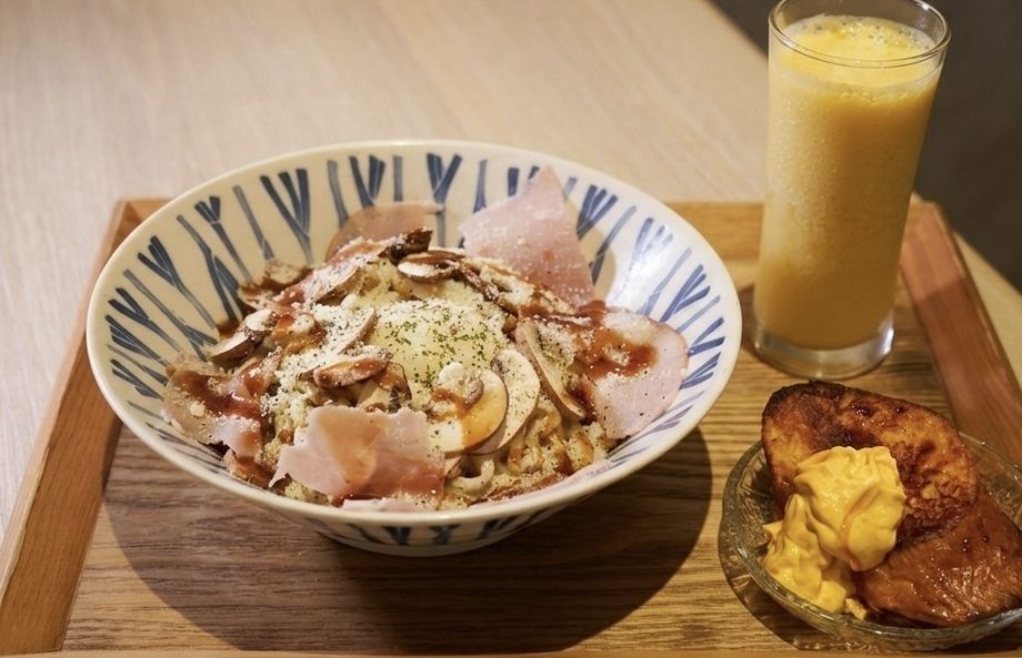 New✨【デザートセット🍰✨】トリュフ香る🥛冷製カルボナーラまぜそば(茹で前生麺量200g)
