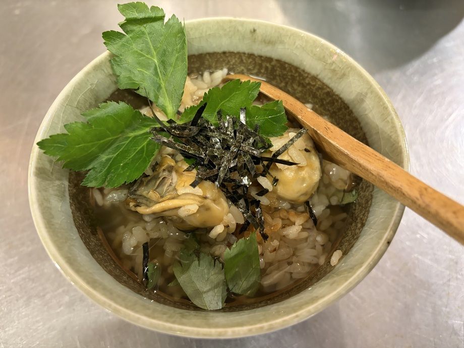 牡蠣飯茶漬け