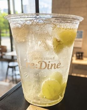 【マスカットフェア】自家製シャインマスカットソーダ