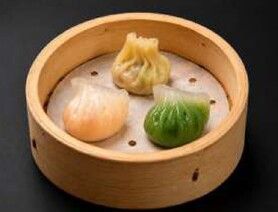 ⑪点心3種盛り（3個）広東風・翡翠・フカヒレ風