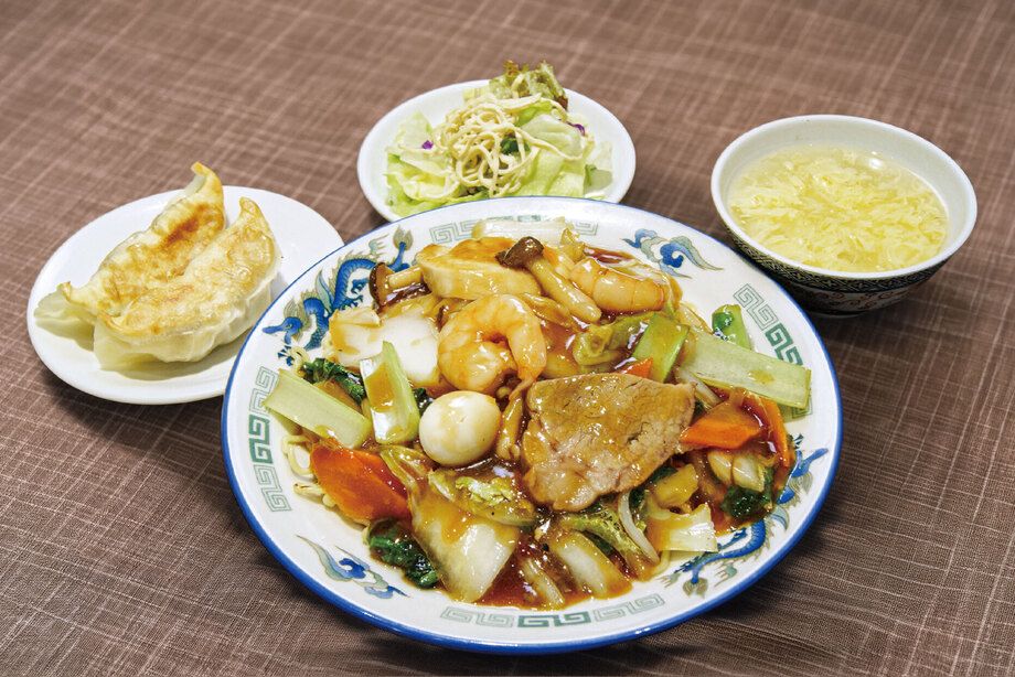 五目あんかけ焼きそば＆焼き餃子セット