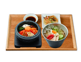 石焼ビビンバ+冷麺のチヂミセット