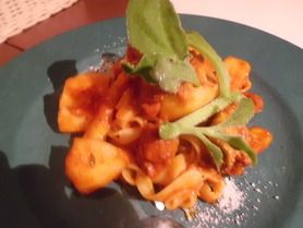 ニホン鹿肉と根菜のトリポリーニ