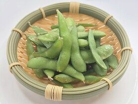 枝豆 燻製塩添え