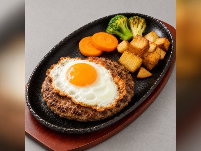 目玉焼きハンバーグ　シングル
