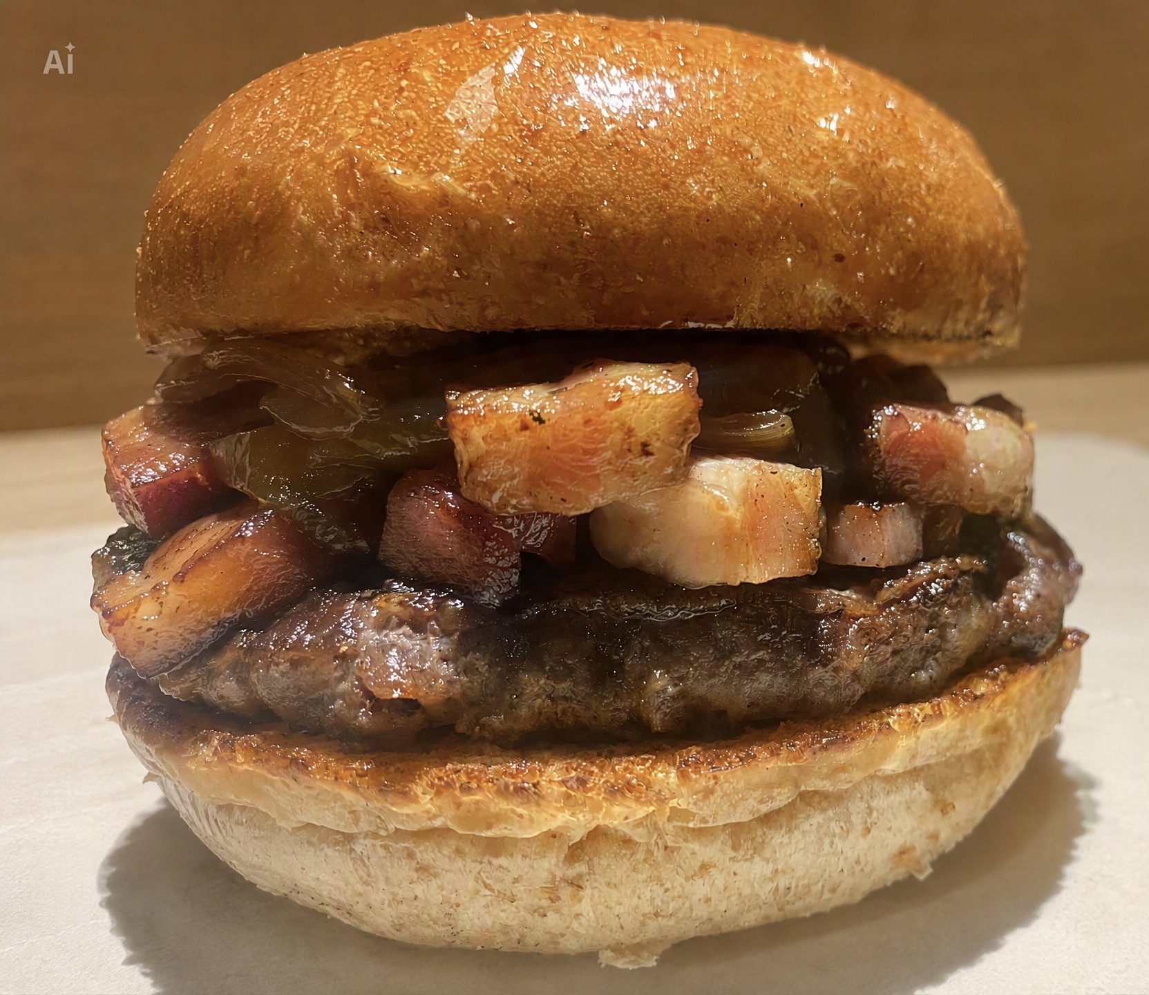 きざみベーコンバーガー