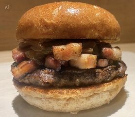 きざみベーコンバーガー