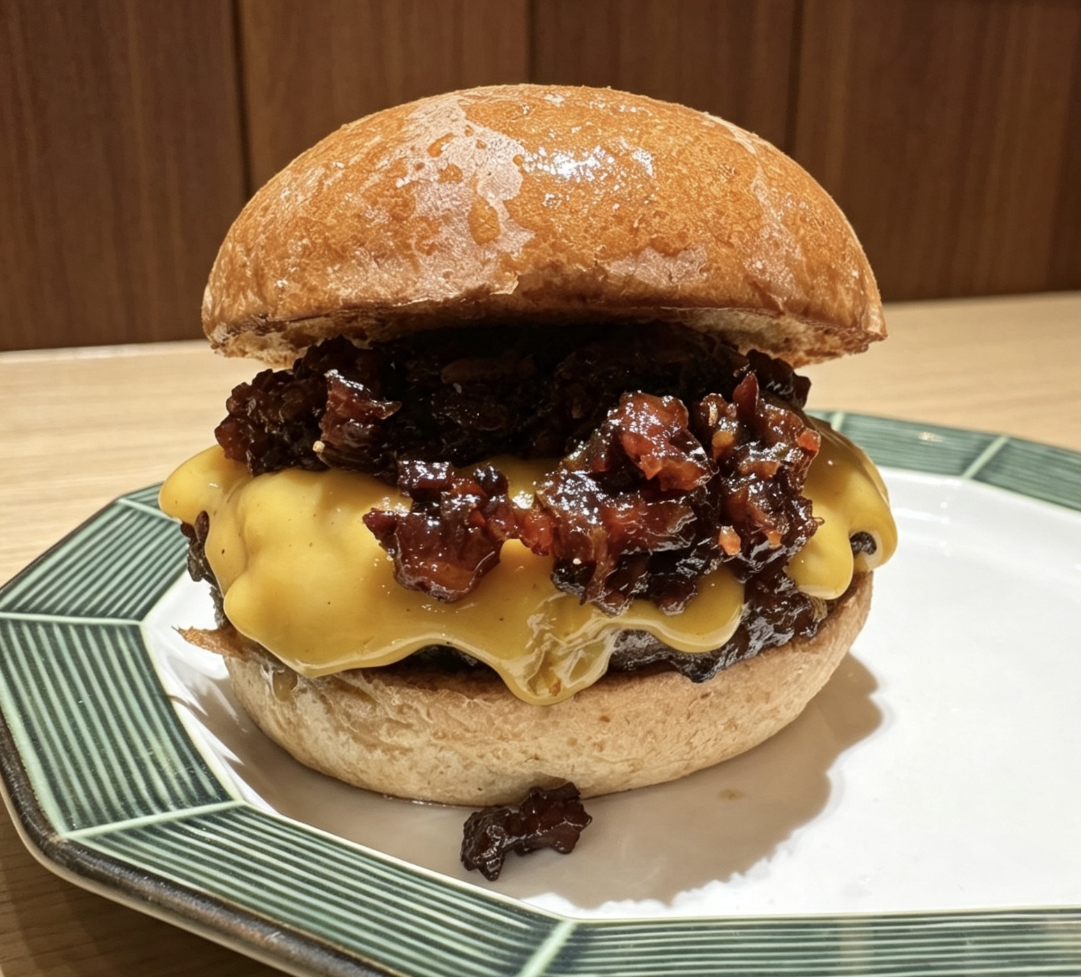 ベーコンジャムチーズバーガー