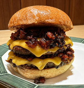 ダブルベーコンジャムチーズバーガー