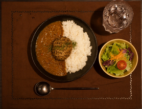 【ｻﾗﾀﾞ】ハンバーグカレー