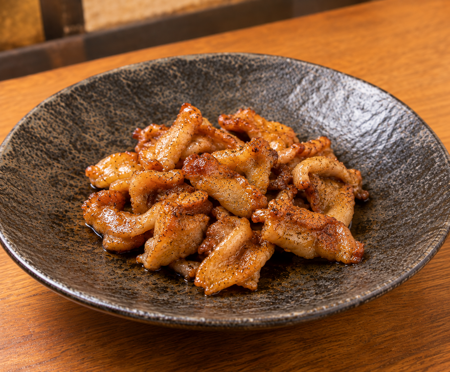 鶏皮炒め好きん(塩)