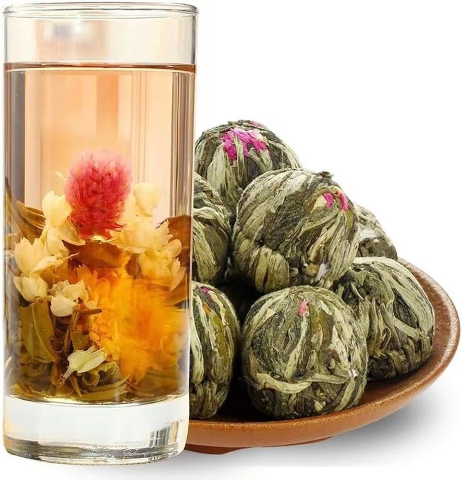 ②双龙戏珠茶（ジャスミン茶）
