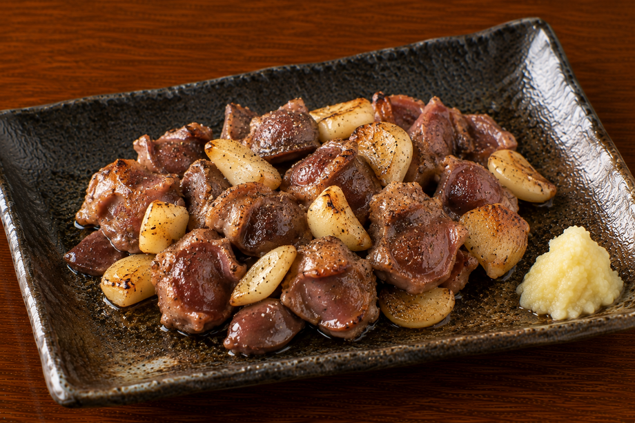 砂肝にんにく炒め