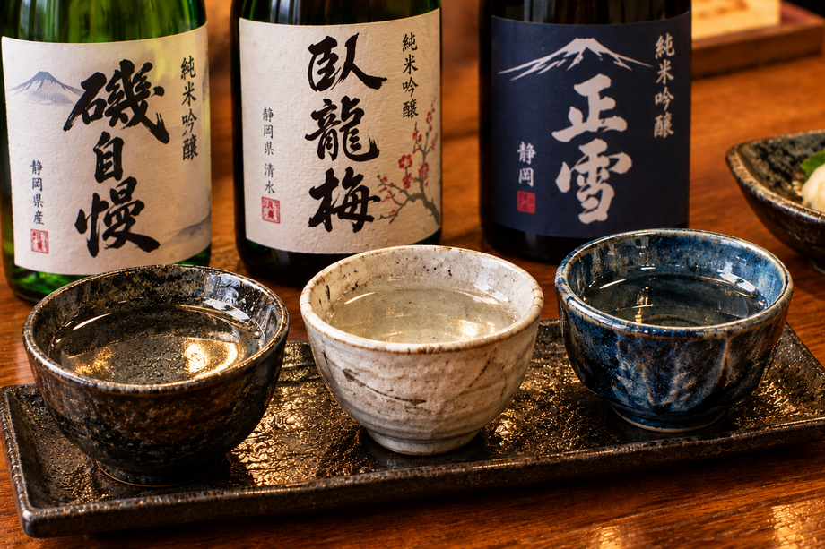 静岡の地酒3種飲みくらべ