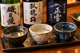 静岡の地酒3種飲みくらべ