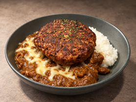 ハンバーグチーズカレー(ポークカレー)