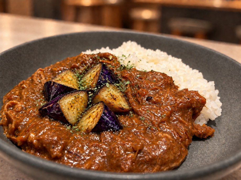 なすカレー(ポークカレー)