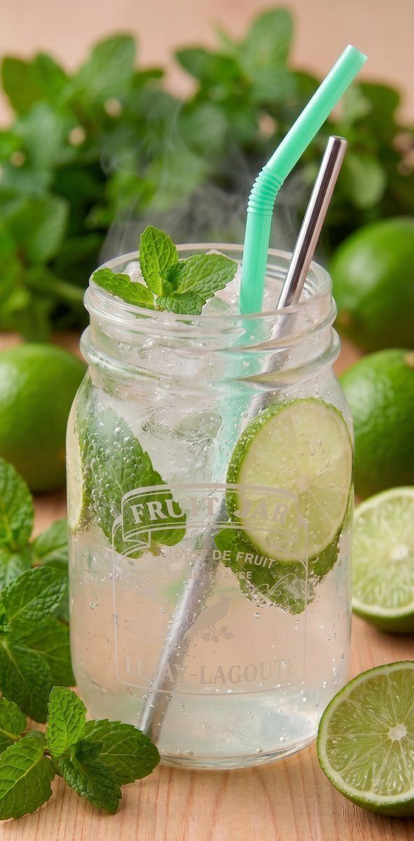 モヒトソーダ Cocktail Soda Bạc Hà