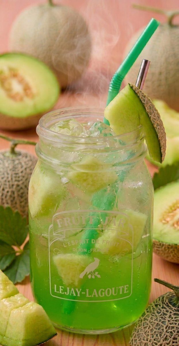 メロンソーダ Cocktail Soda Dưa Lưới