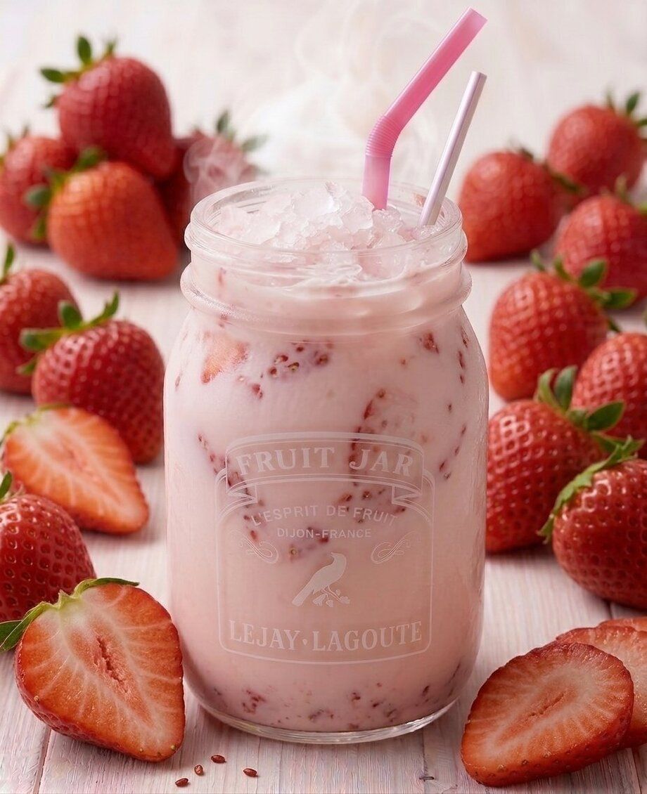 ストロベリーミルク Cocktail Sữa Dâu Tây