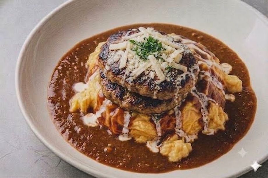 【カレーフェア限定】Wハンバーグオムカレー