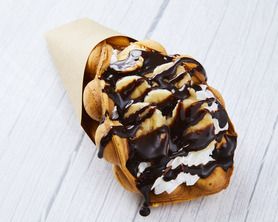 香港式ワッフル(バナナチョコレート)
